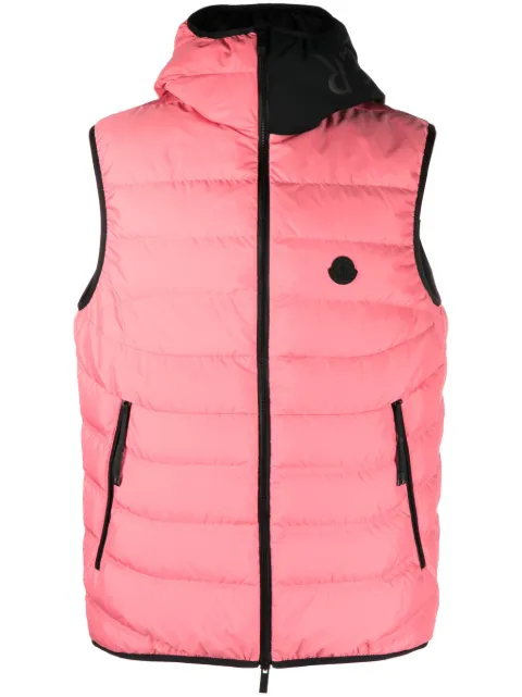 Moncler logo-patch puffer gilet