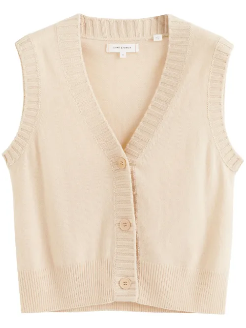 Gilet boutonné à col v - Chinti & Parker - Modalova