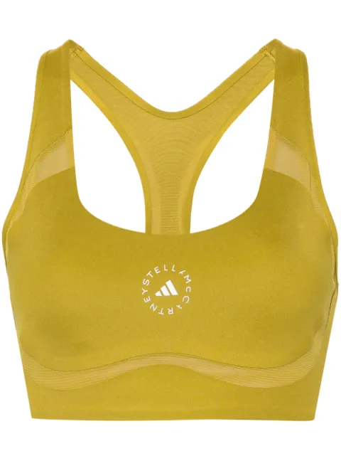 adidas by Stella McCartney logo-print sports bra