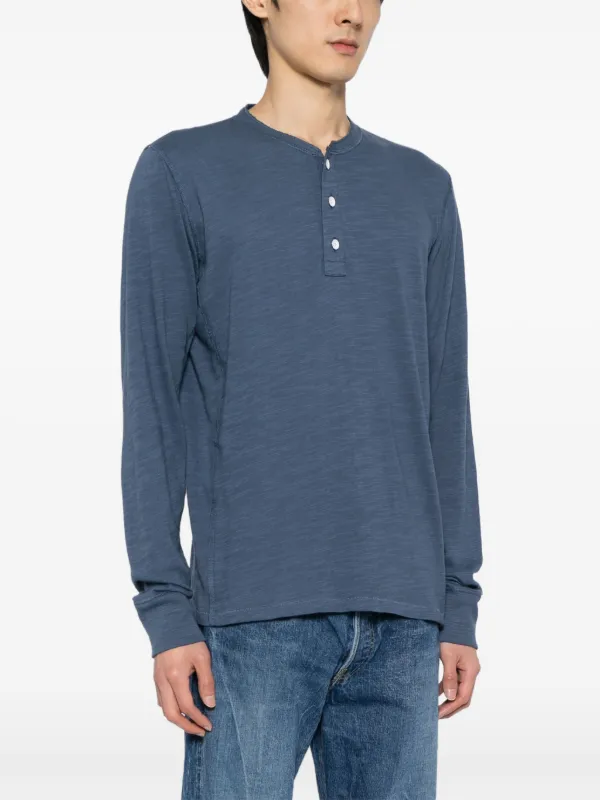 Rag & Bone ヘンリーネック Tシャツ | ブルー | FARFETCH JP
