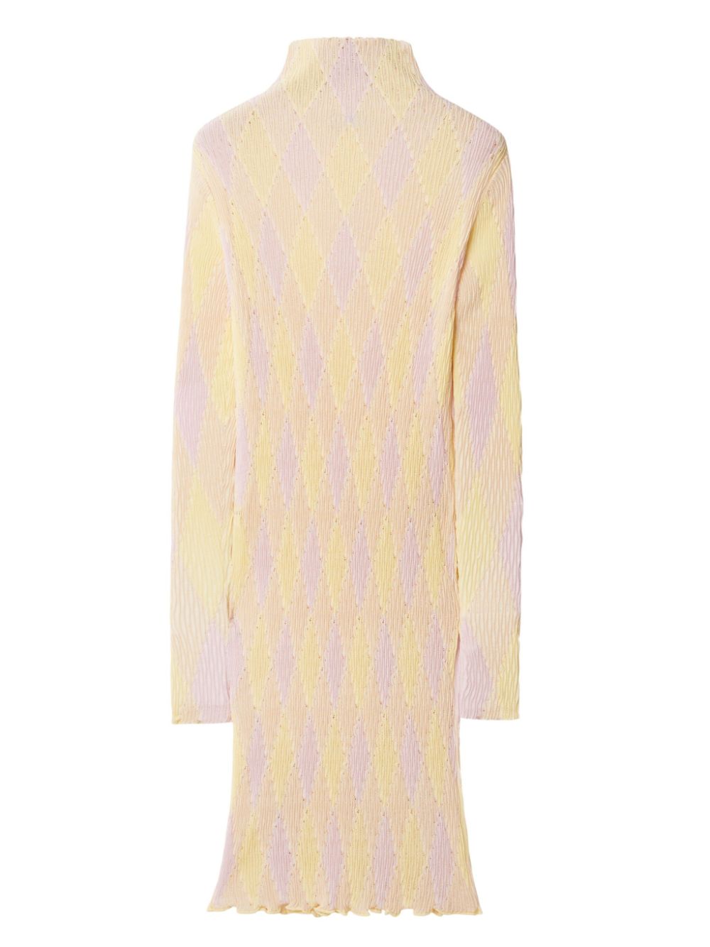 Burberry argyle ribbed-knit dress Women