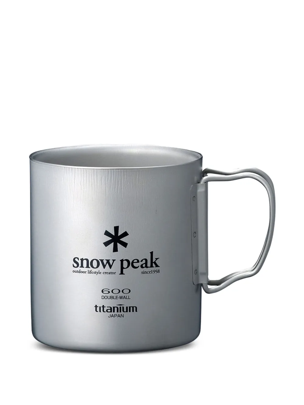 Snow Peak Ti-Double titanium mug (600ml) | Silver | Image 1