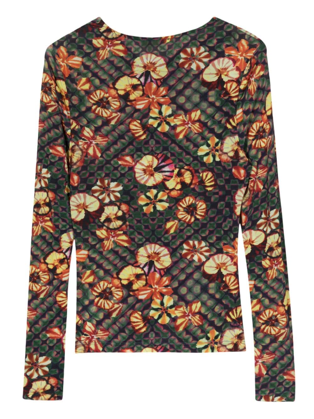 Ulla Johnson Jersey met bloemenprint - Groen