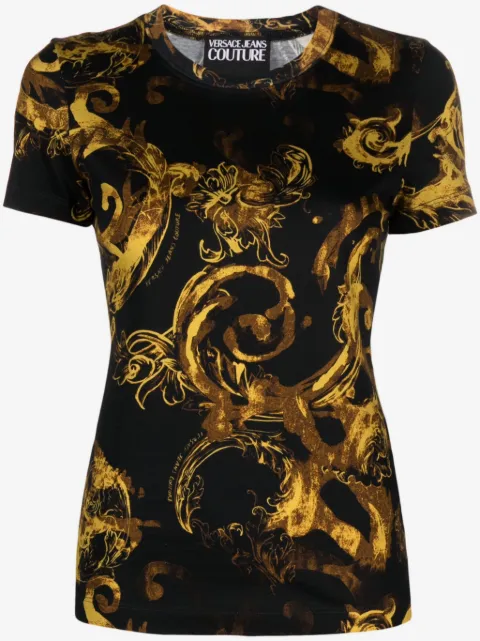 Versace Jeans Couture Watercolour Couture cotton T-shirt