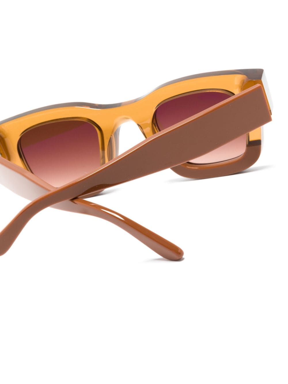 Shop Thierry Lasry Insanity Square-frame Sunglasses In Brown