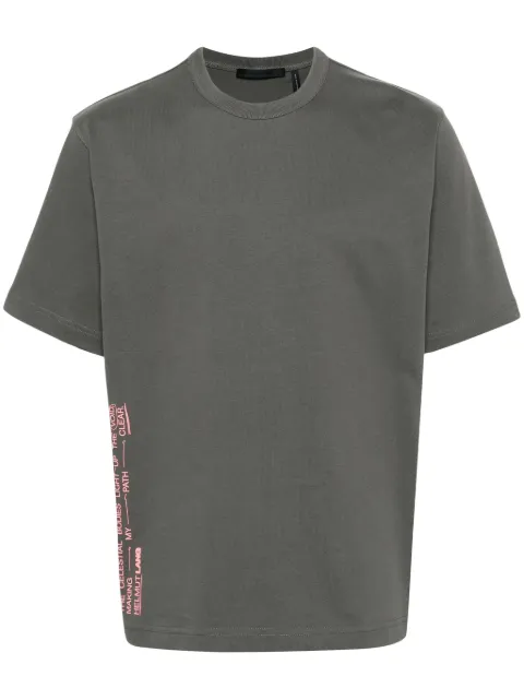 Helmut Lang playera con texto estampado