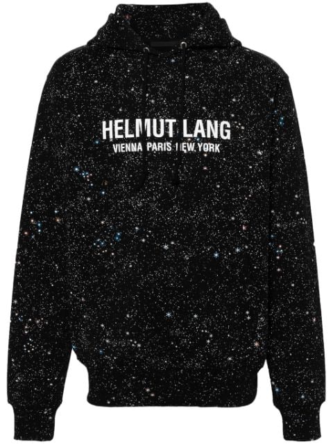 Helmut Lang Space logo印花连帽衫