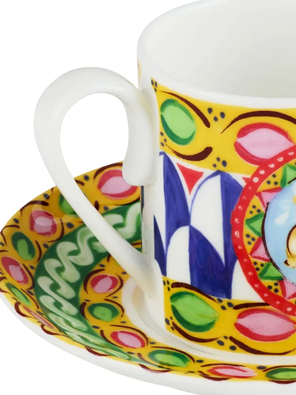 Dolce Gabbana x Bialetti Moka Express Coffee Maker And Espresso Cups (set  Of two) White FARFETCH PH