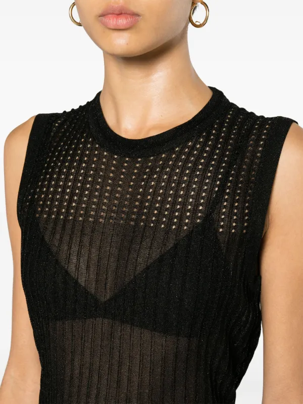 Yoko sheer 2024 knit top