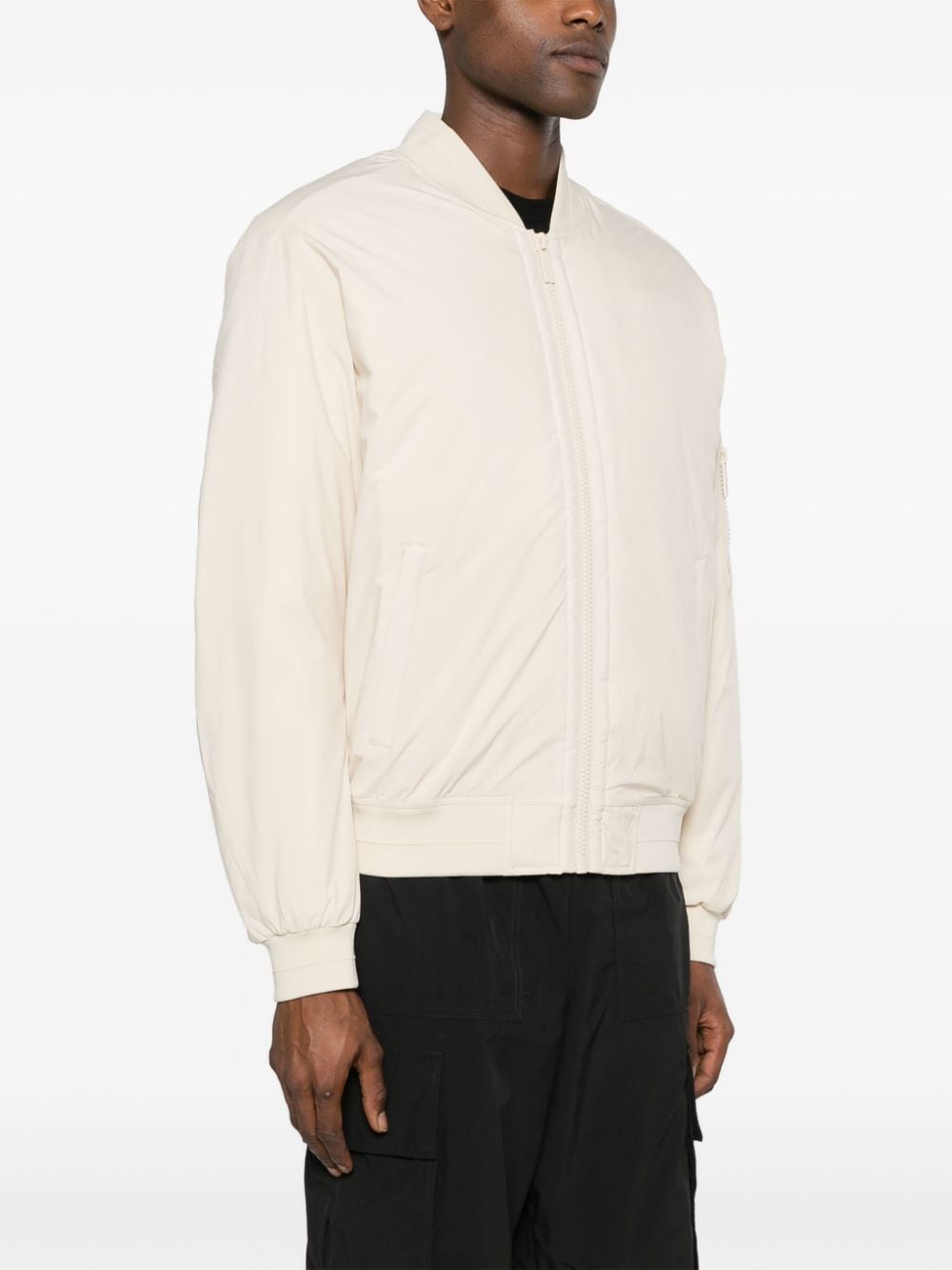 Shop Calvin Klein Padded Bomber Jacket In Nude