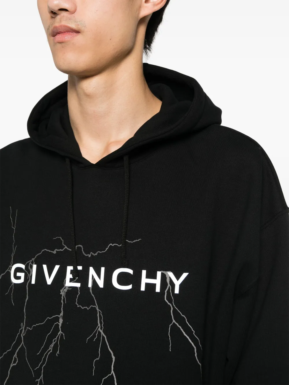 Givenchy Hoodie met print Zwart