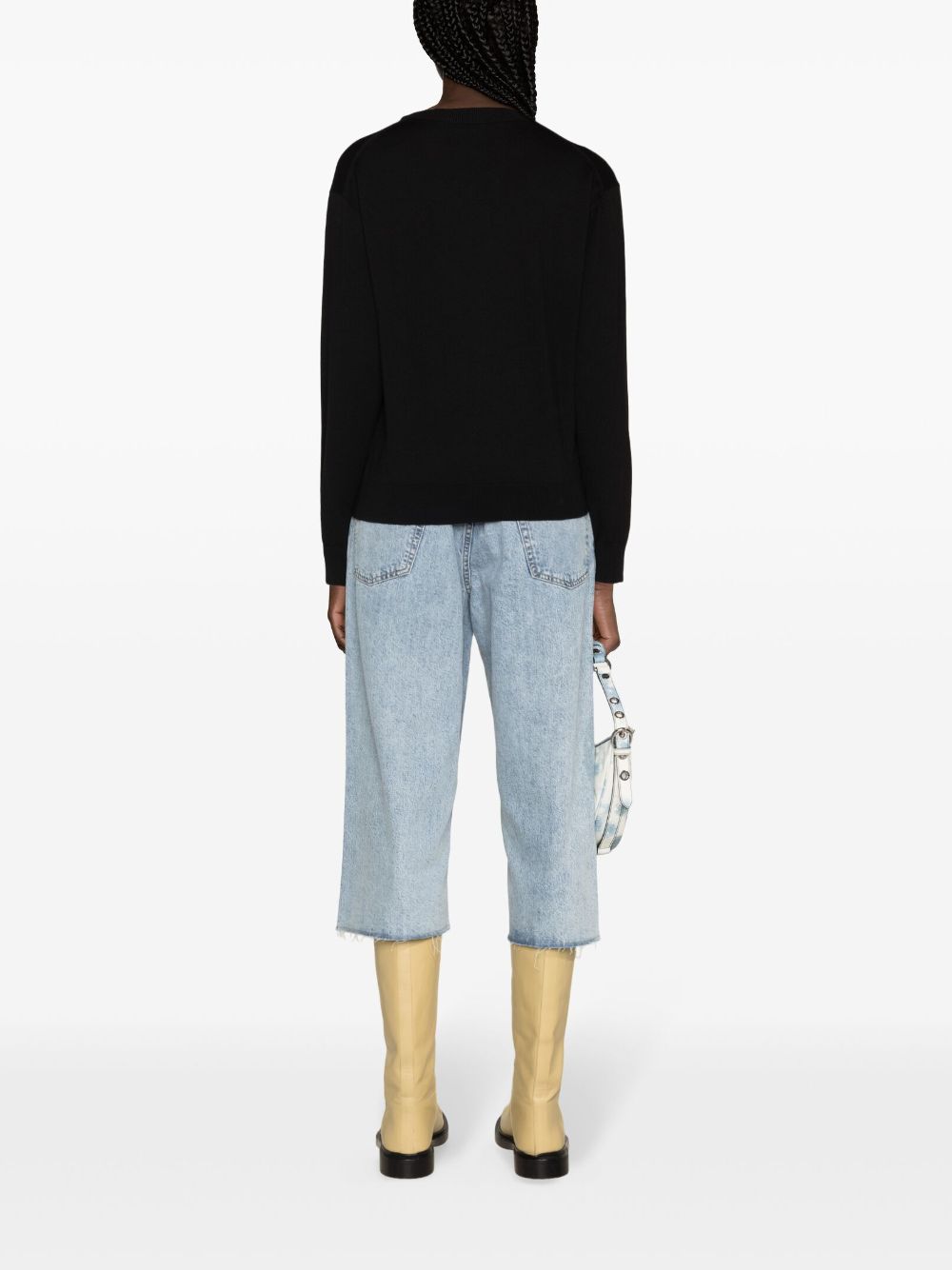 Shop Kenzo Boke Wool Jumper In 黑色