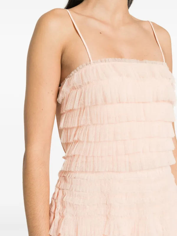 TWINSET ラッフルチュール ワンピース | ピンク | FARFETCH JP TWINSET ラッフルチュール ワンピース | ピンク | FARFETCH JP