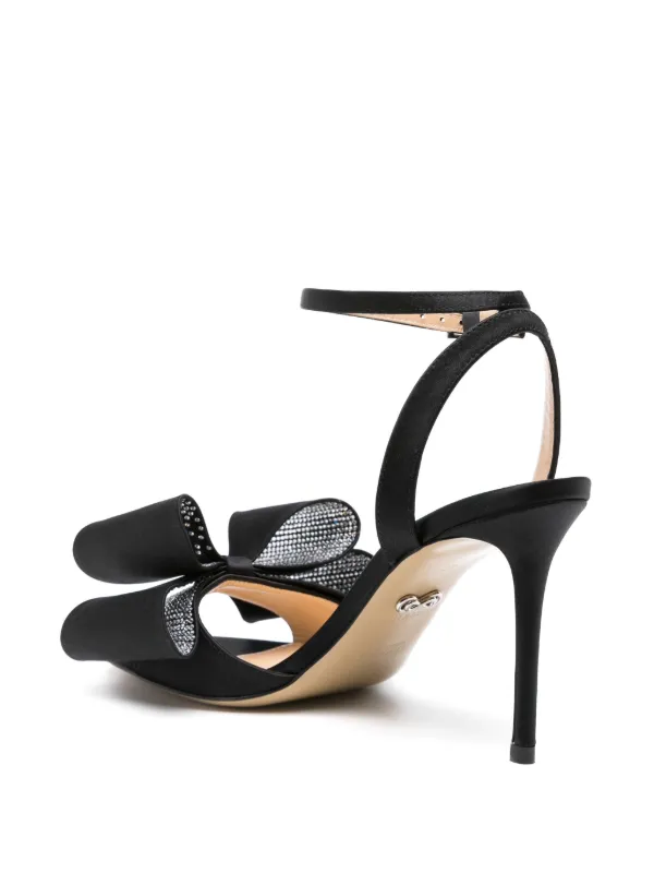 Gucci black heels with bow discount