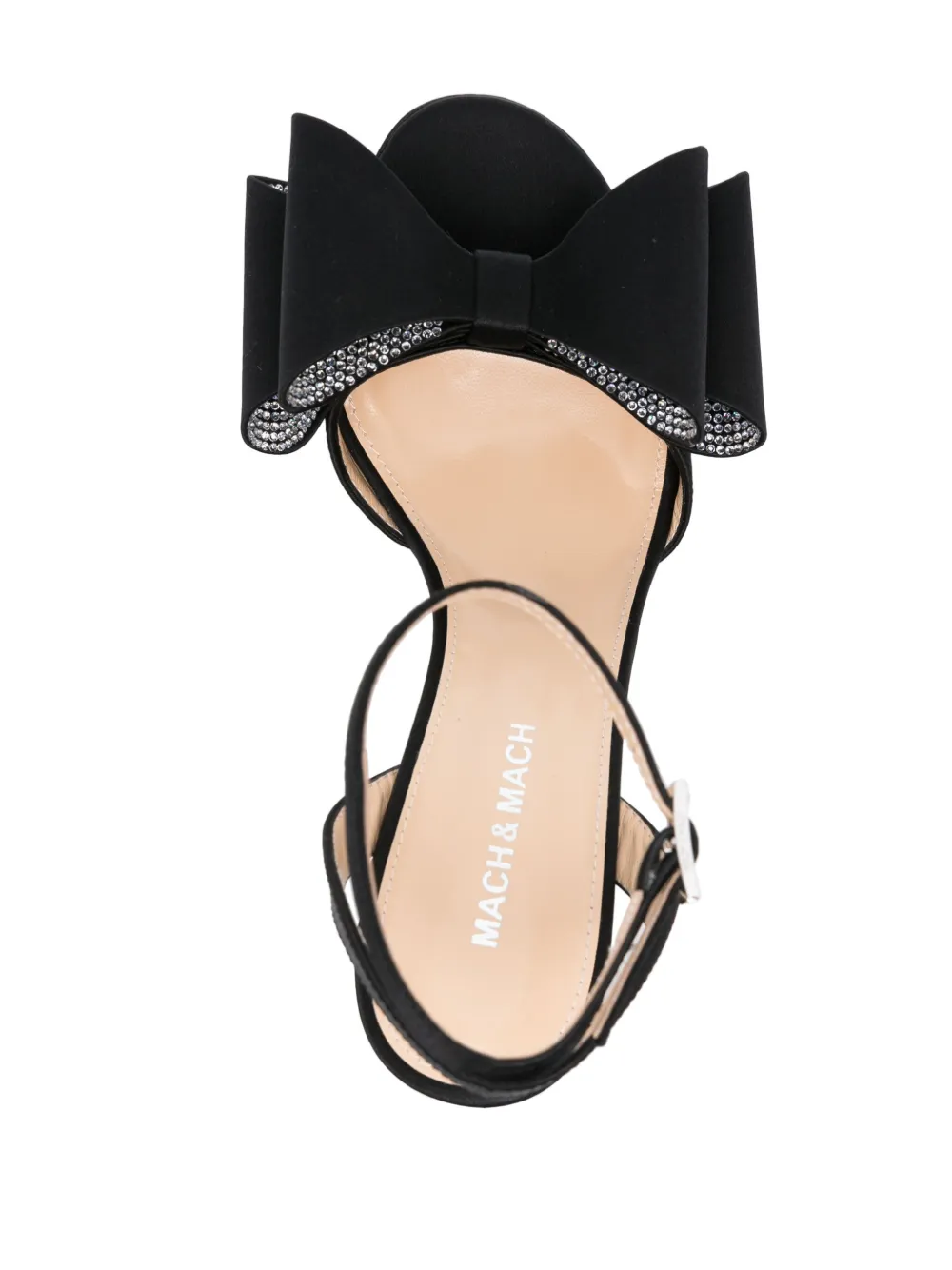 Shop Mach & Mach Le Cadeau 95mm Bow-detail Pumps In Black