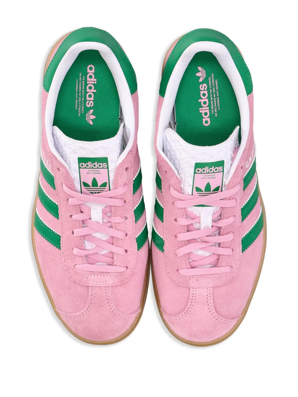 Adidas aux 3 new arrivals bandes green and pink