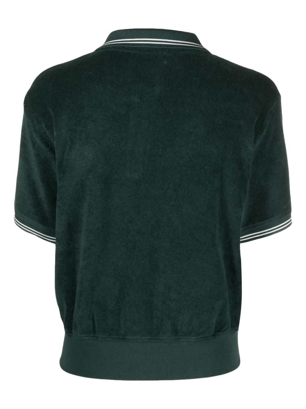 Sporty & Rich Syracuse badstof poloshirt - Groen