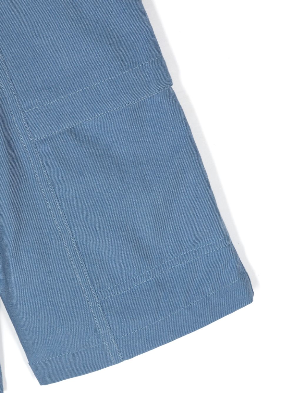Moncler Enfant Katoenen shorts met logo-applicatie Blauw