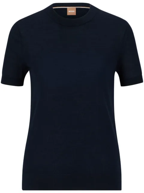 BOSS short-sleeve wool top