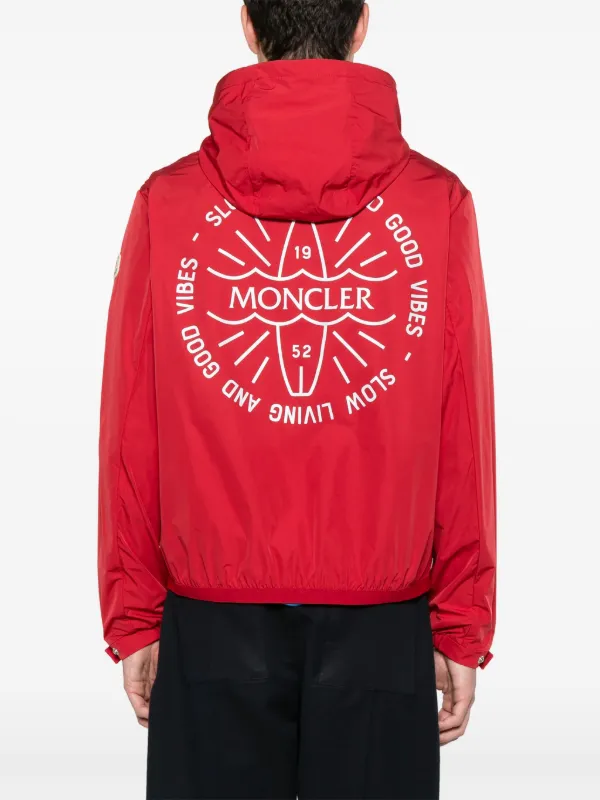 Moncler Clapier Hooded Jacket Red FARFETCH HK