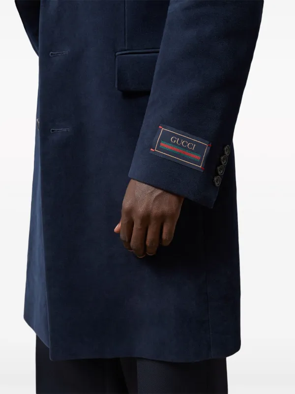 Gucci on sale navy coat