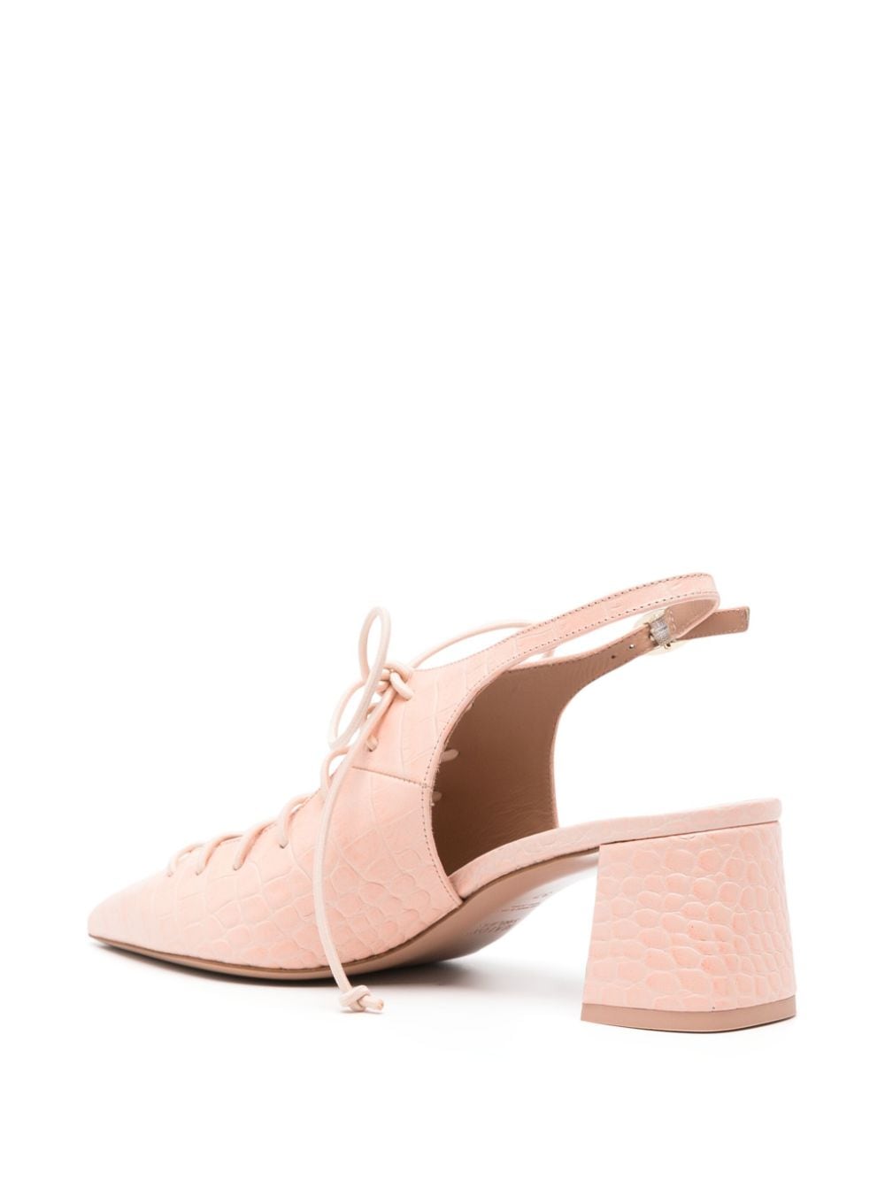 Shop Malone Souliers Alessa 45mm Leather Pumps In Pink