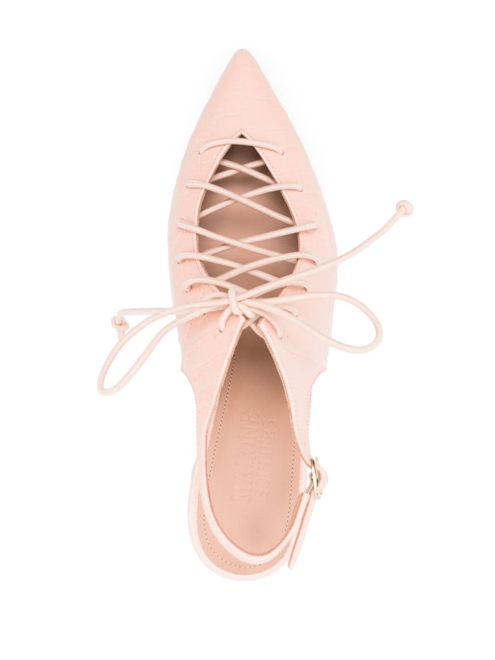 Shop Malone Souliers Alessa 45mm Leather Pumps In Pink