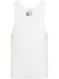Natasha Zinko logo-print tank top - White