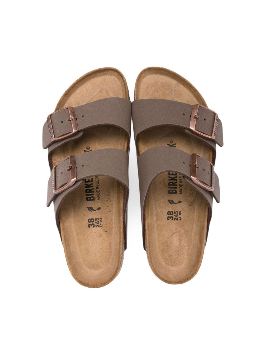 Shop Birkenstock Arizona Leather Sandals In Brown