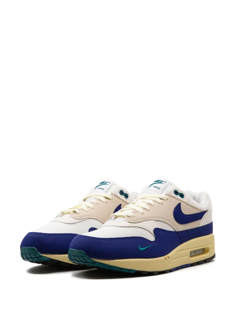 Shop Nike Air Max 1 "athletic Department Deep Royal Blue" Sneakers In White