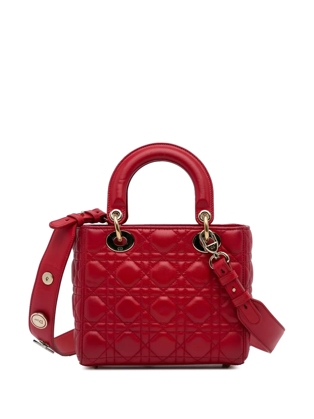 Christian Dior 2017 pre-owned Cannage Lady Dior My ABCDior two-way bag - Rood