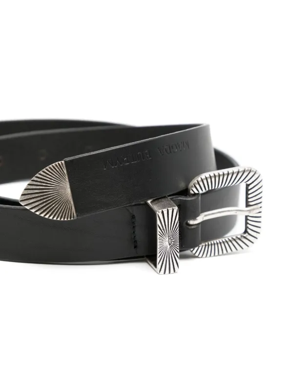 Magda Butrym debossed detail calf leather Belt Farfetch