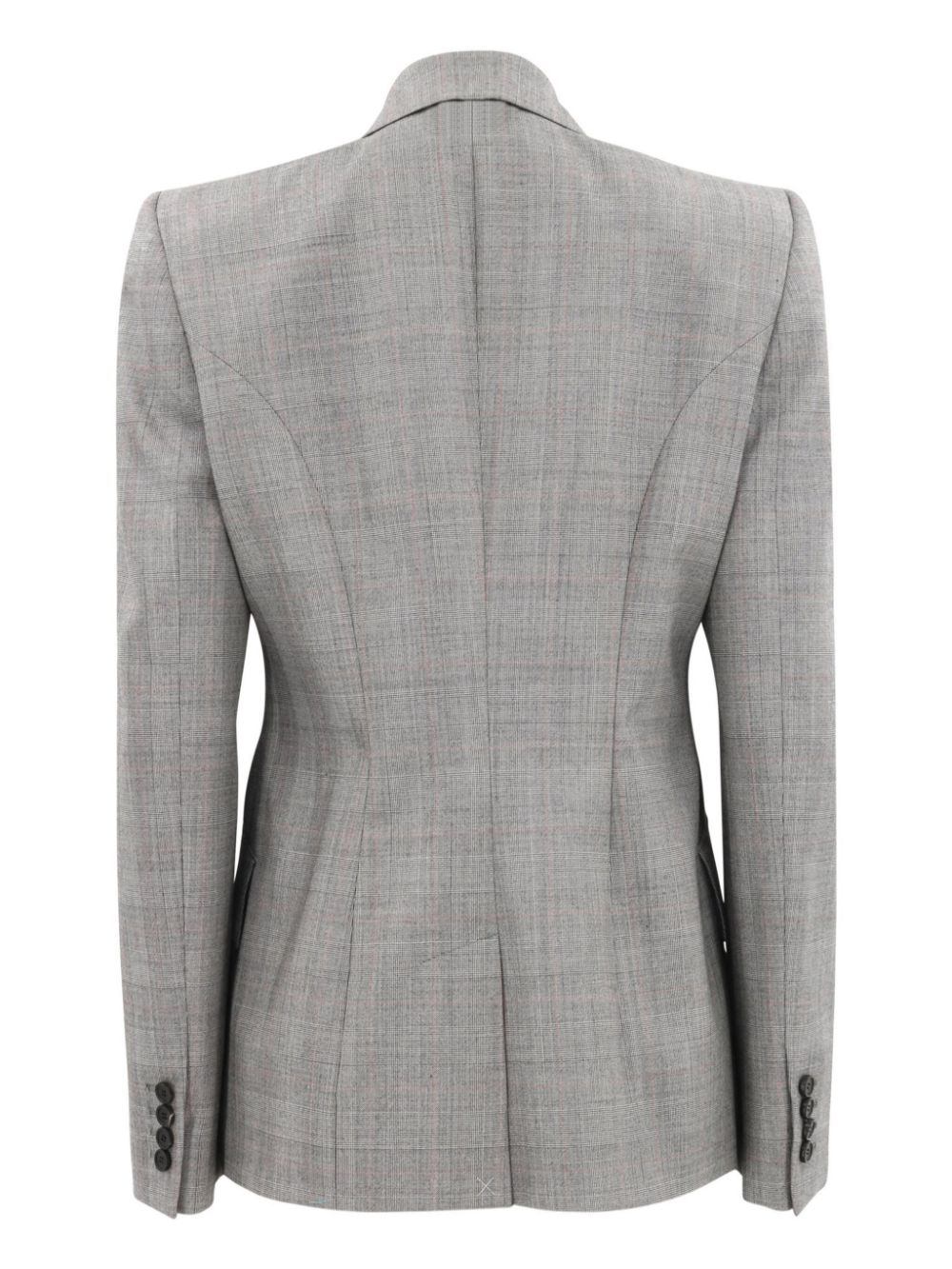 Image 2 of Alexander McQueen Prince of Wales single-breasted blazer