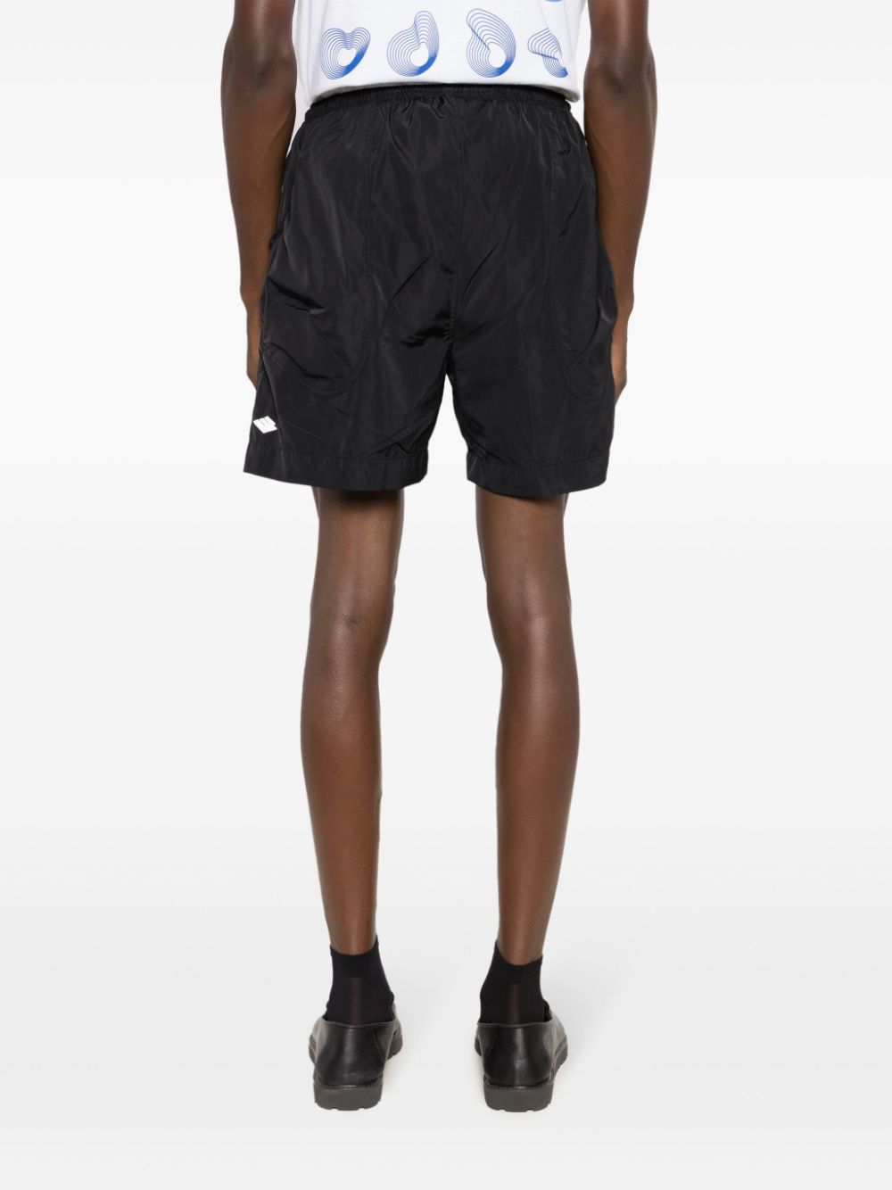 PACE Shorts met logoprint Zwart