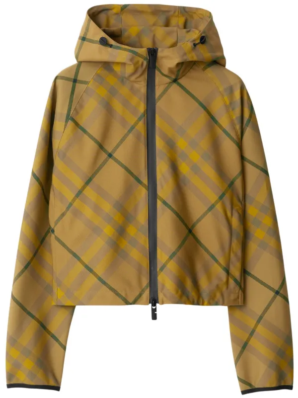 【送料&関税込】Burberry House Check Zipped Jacket Burberry Men's Check Full-Zip Hoodie | Neiman Marcus