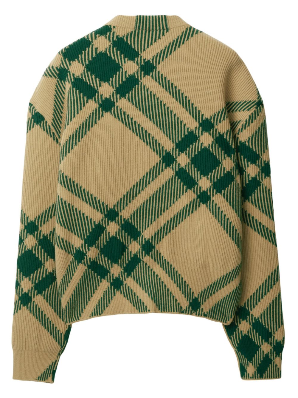 Burberry check-pattern wool-blend cardigan Women