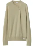 Burberry paperclip-detail cashmere jumper - Neutrals