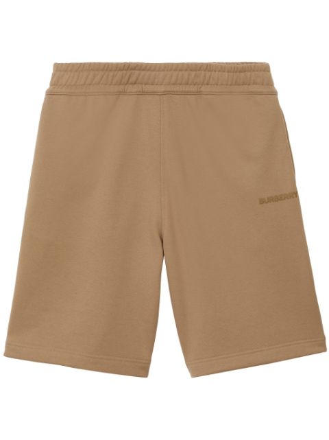 Burberry logo-applique cotton shorts Men