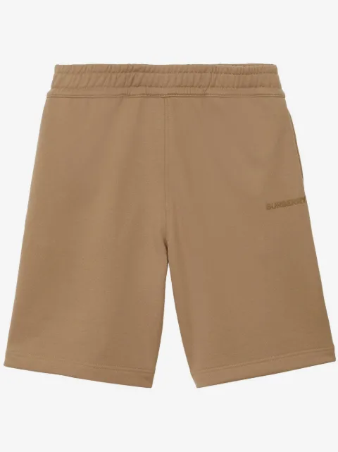 Burberry pantalones cortos con aplique del logo