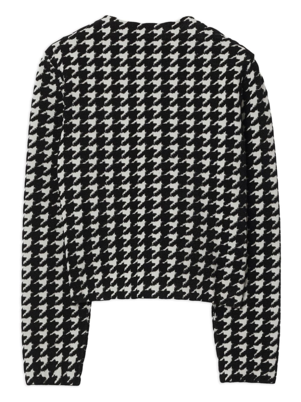 Burberry houndstooth-pattern crew-neck jumper Women