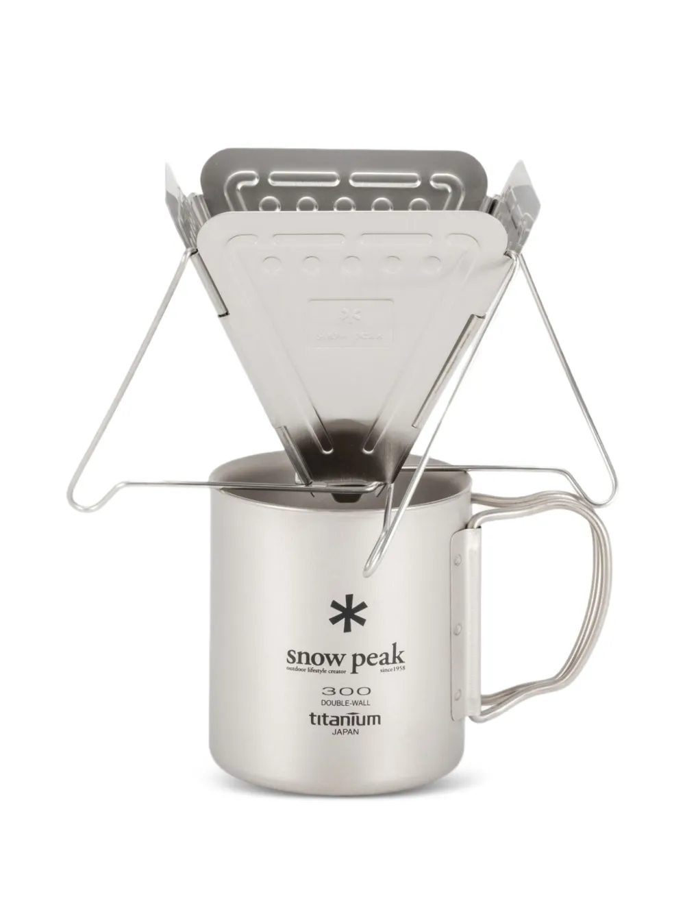 Snow Peak Folding Camping Stove In Silver