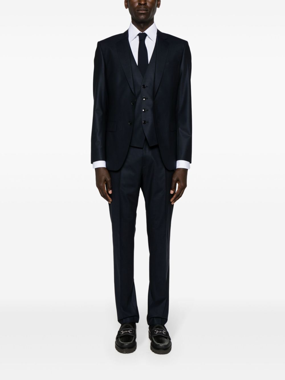 Shop Hugo Boss Single-breasted Suit In Blue