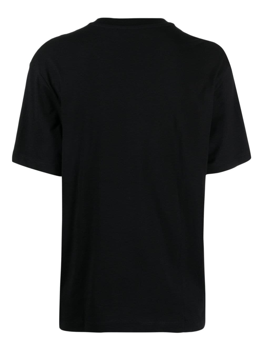 Shop Trussardi Logo-print Cotton T-shirt In Black