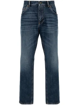 Dolce & Gabbana logo-patch Jeans | Blue | FARFETCH CA