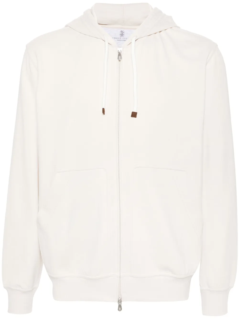 Brunello Cucinelli Sweater met rits Beige