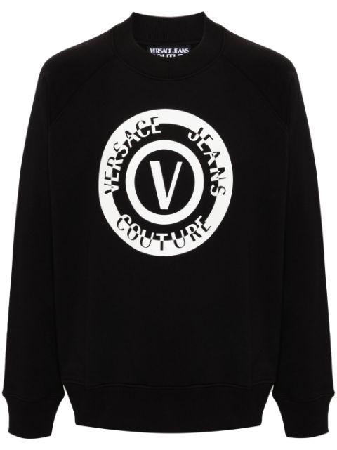 Versace Jeans Couture 로고 프린트 스웨트셔츠