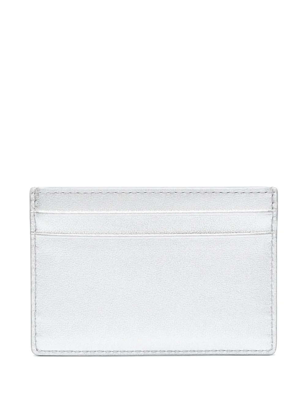 Furla metallic-leather cardholder - Zilver