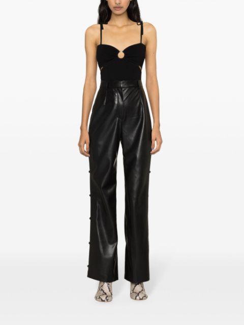 Felina faux-leather trousers