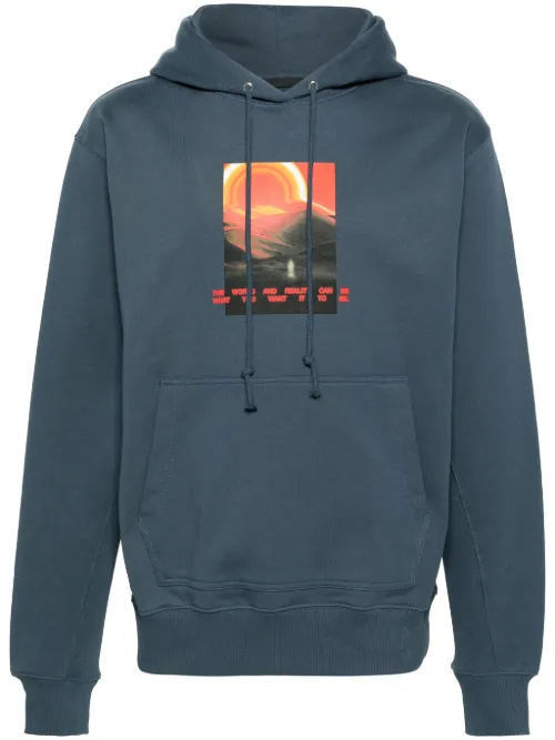 Hoodie en coton à imprimé graphique - Helmut Lang - Modalova