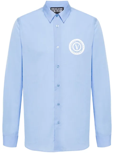Versace Jeans Couture camisa con logo estampado